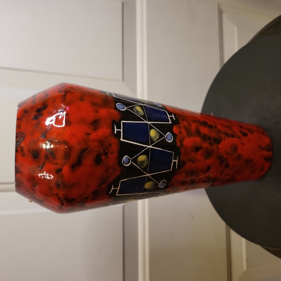 Italian Mid-Century Modern Ceramic Vase by C.E.M.A.S  Sesto  Florence 10" - Picture 6 of 10